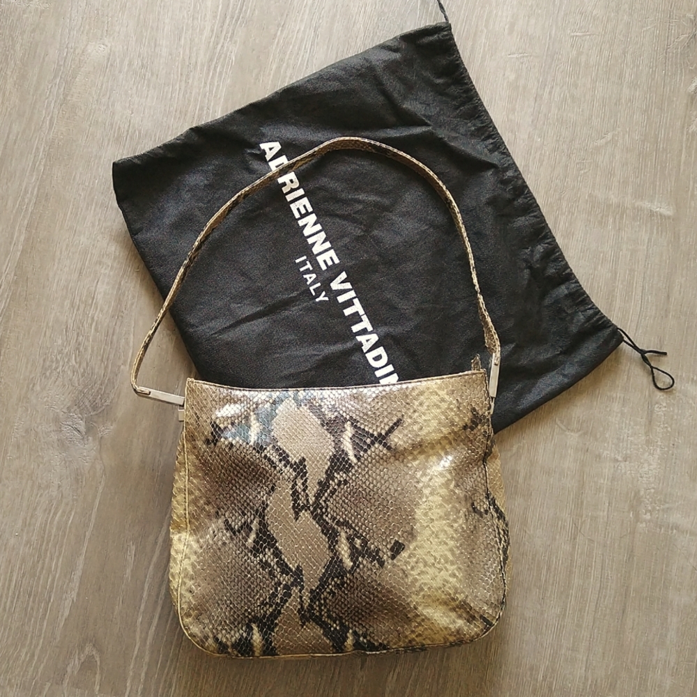 Real Python Skin Vintage Shoulder Bag - image 1
